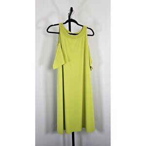Nine West Women's Cold Shoulder Shift Dress - Green - SZ 10